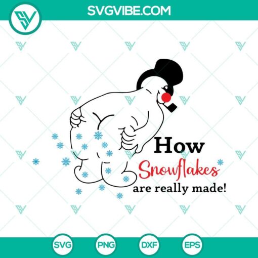 how snowflakes are really made svg funny snowman svg funny christmas svg 7 mockup