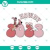 Western cowgirl themed Happy New Year 2023 SVG download with PNG and DXF files for digital crafting projects.
