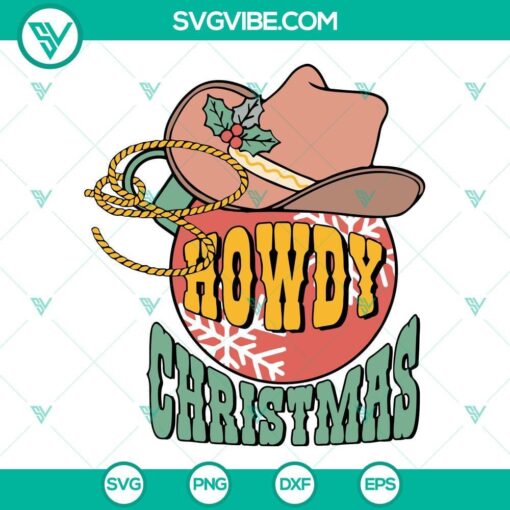 howdy christmas svg country christmas svg western christmas svg cowboy hat christmas svg 10 mockup