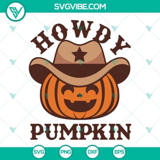 howdy pumpkin svg western pumpkin halloween svg png dxf eps cut files 7 mockup