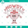 Western-themed Howdy Valentine SVG Files ideal for Cowboy Valentines Day designs.