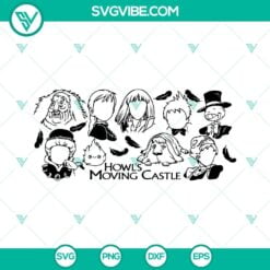 16oz Can Glass Wrap, SVG Files, Howl’s Moving Castle 16oz Libbey Can Glass 14