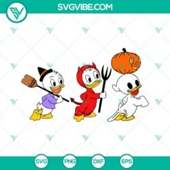 Disney, Halloween, SVG Files, Huey Dewey Louie Halloween SVG Files, Disney Baby 2