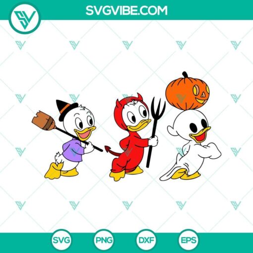 huey dewey louie halloween svg disney baby duck svg png dxf eps cricut 9 mockup