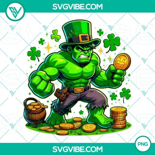 hulk muscular man st patrick day png marvel hulk st patrick day png mockup 1