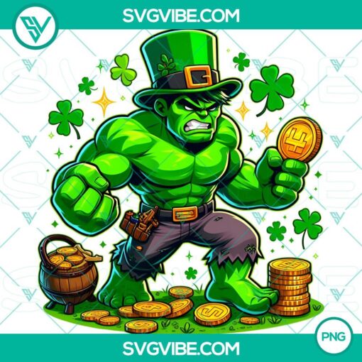 hulk muscular man st patrick day png marvel hulk st patrick day png mockup