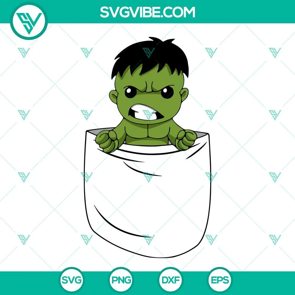 Movies, SVG Files, Hulk SVG Images, Hulk Chibi SVG File, Avengers SVG Images 1