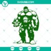 Hulk superhero character digital cut files in SVG, PNG, DXF, and EPS formats for crafting and design projects.