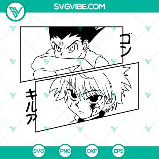 hunter a hunter svg gon freecss svg zoldyck killua svg 1 mockup