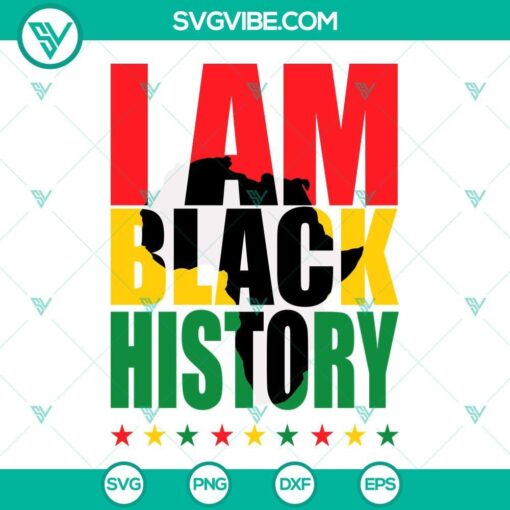 i am black history svg africa map svg black lives matter svg black history month svg 3 mockup