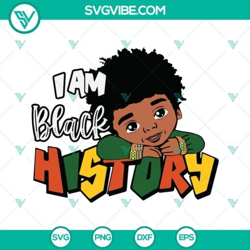 i am black history svg boys black history svg cute black african american kids svg black history month svg 10 mockup