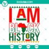 Black History, Juneteenth, and Africa SVG design featuring cultural symbols and elements for digital use.