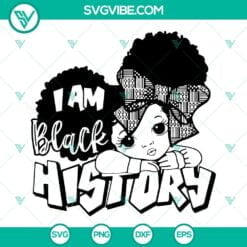 African American, SVG Files, I Am Black History SVG File, Peekaboo Girl Black 2