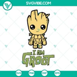 Movies, SVG Files, I Am Groot SVG File, Groot 2022 SVG File, Groot SVG Image 2