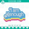 Ken Barbie movie-themed embroidery designs for digital machine file from I Am Kenough collection. Ideal for crafting projects.