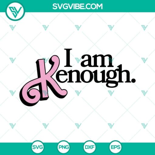 i am kenough svg barbenheimer ken svg ken barbie doll svg png dxf eps digital file 6 mockup