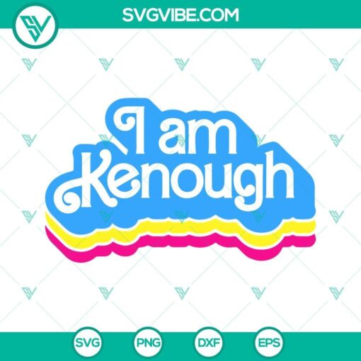 i am kenough svg bundle ken enough svg barbie and ken svg png dxf eps files 6 mockup