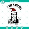 Wednesday Addams SVG files with a horror and funny twist, showcasing a smiling design. Great for Halloween projects.