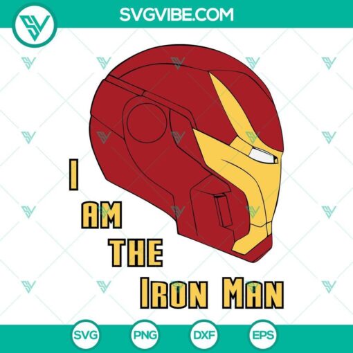 i am the iron man svg iron man svg tony stark svg superhero svg 3 mockup