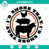 BBQ SVG design with smoker, grilling elements, meat. Ideal for BBQ lovers & smoking enthusiasts.