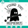 Black Boo Halloween SVG file with humorous skeleton pun design, perfect for spooky crafts and decorations.