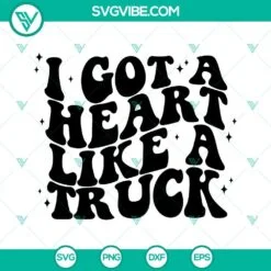 Musics, SVG Files, I Got A Heart Like A Truck SVG Image, Lainey Wilson SVG 4