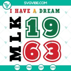 American, African American, SVG Files, I Have A Dream Mlk 1963 SVG Image, Mlk 1