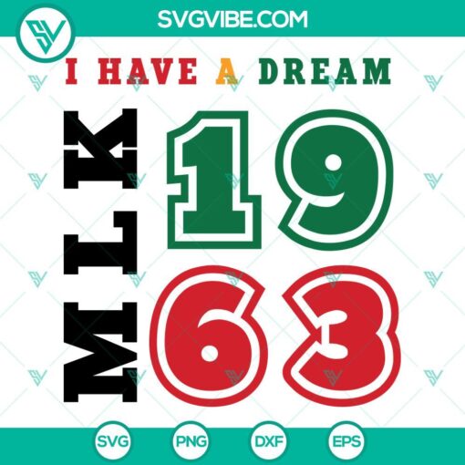 i have a dream mlk 1963 svg mlk svg martin luther king svg black history month svg 6 mockup