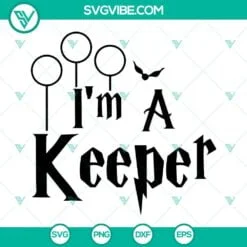 Movies, SVG Files, I’m A Keeper SVG File, Harry Potter SVG File, Wizard Boy 2