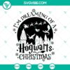 Hogwarts Christmas SVG images with Harry Potter theme, perfect for holiday crafts and decorations.