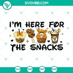 Disney, SVG Files, I’m Here For The Snacks Disney Tigger SVG Images, Disney 13