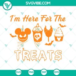 Disney, Halloween, SVG Files, I’m Here For The Treats SVG File, Disney 4