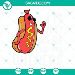 4th of July SVG with humorous "I'm Just Here For The Wieners" design featuring hot dogs. Perfect for holiday crafting and decor.