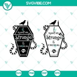 Halloween, SVG Files, I Myself Am Strange And Unusual SVG Files, Beetlejuice 2