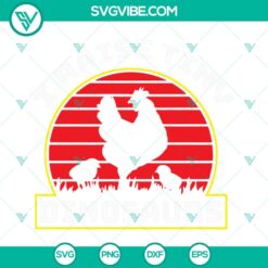I Raise Tiny Dinosaurs SVG Image, Retro Vintage SVG Download, Chicken SVG Download, Funny