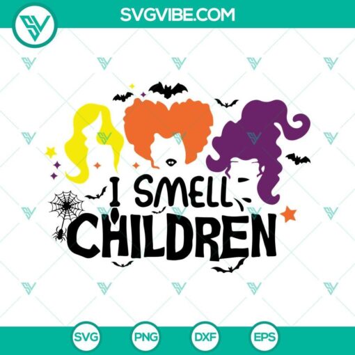 i smell children svg hocus pocus hair svg halloween svg sanderson sisters svg 5 mockup