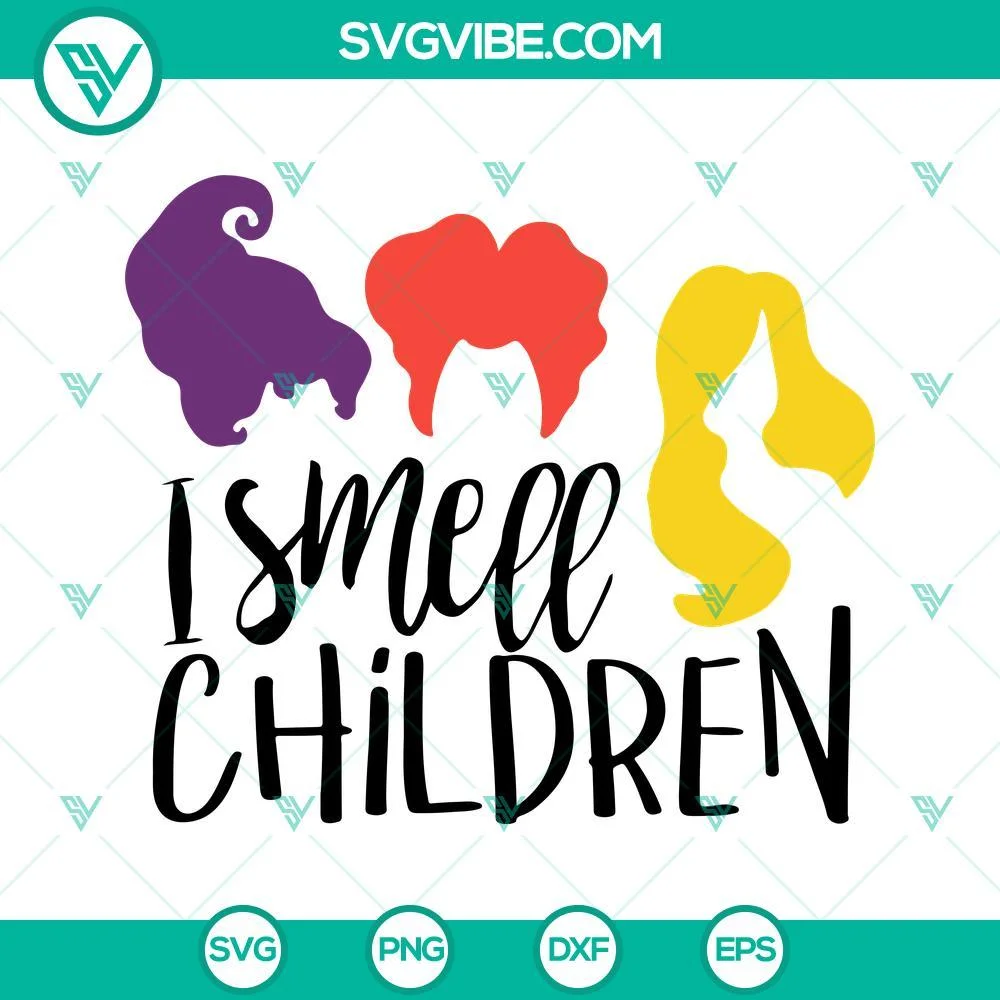 Halloween, SVG Files, I Smell Children SVG Image, Hocus Pocus SVG Images File 1