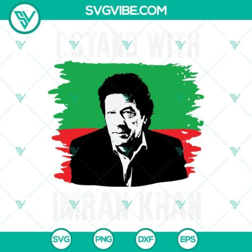 i stand with imran khan svg png dxf eps cut files for cricut silhouette 1 mockup