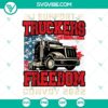 Support Truckers Freedom Convoy 2022 with this SVG design showcasing a truck convoy rallying for freedom in Canada.