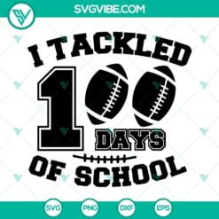 School, SVG Files, I Tackled 100 Days Of School SVG Files, School Boy SVG 2