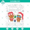 Funny Teacher Christmas SVG download with "I Teach The Smartest Cookies" design. Perfect for making holiday gifts.