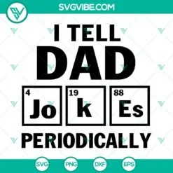 Fathers Day, SVG Files, I Keep All My Dad Jokes In A Dad A Base SVG Files, 4