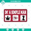 Football, Sports, SVG Files, Im A Simple Man Philadelphia Eagles SVG Image, 13