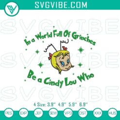 Christmas Embroidery Designs, Embroidery Designs, In A World Full Of Grinches 9