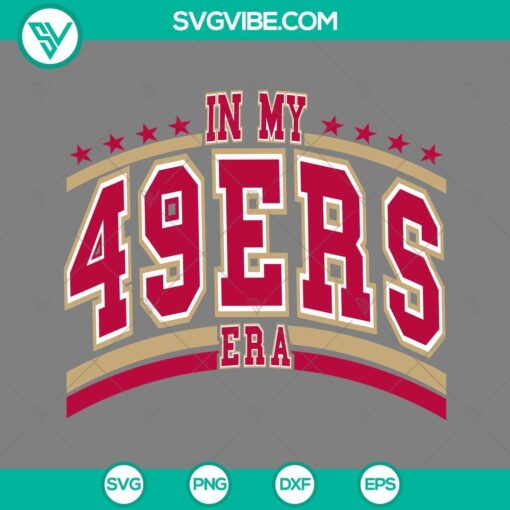 in my 49ers era svg taylor swift san francisco 49ers svg football era svg mockup