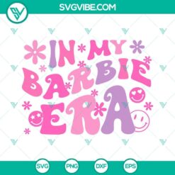 Barbie Era Tour 2023 movie SVG files for download, featuring Barbie-themed design elements in SVG format.