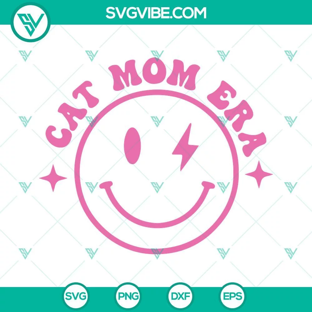 SVG Files, Trending, In My Cat Mom Era SVG File, Cat Mom Era SVG Files, Cat Mom 1