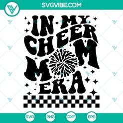 Cheer Mom Era SVG with Retro design, perfect for Cheer Mama, instant download.