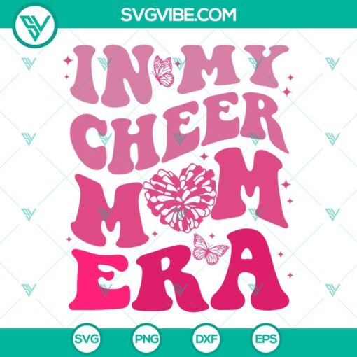 in my cheer mom era svg cheerleader mama svg pom pom heart svg 9 mockup