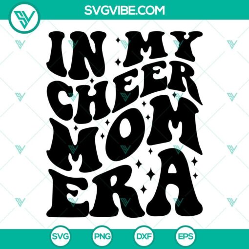 in my cheer mom era svg smiley face cheer mom svg cheerleading svg cheer mama era svg files 7 mockup